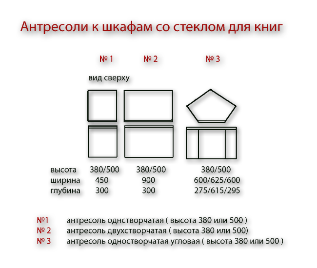 Шкаф со стеклом для книг
